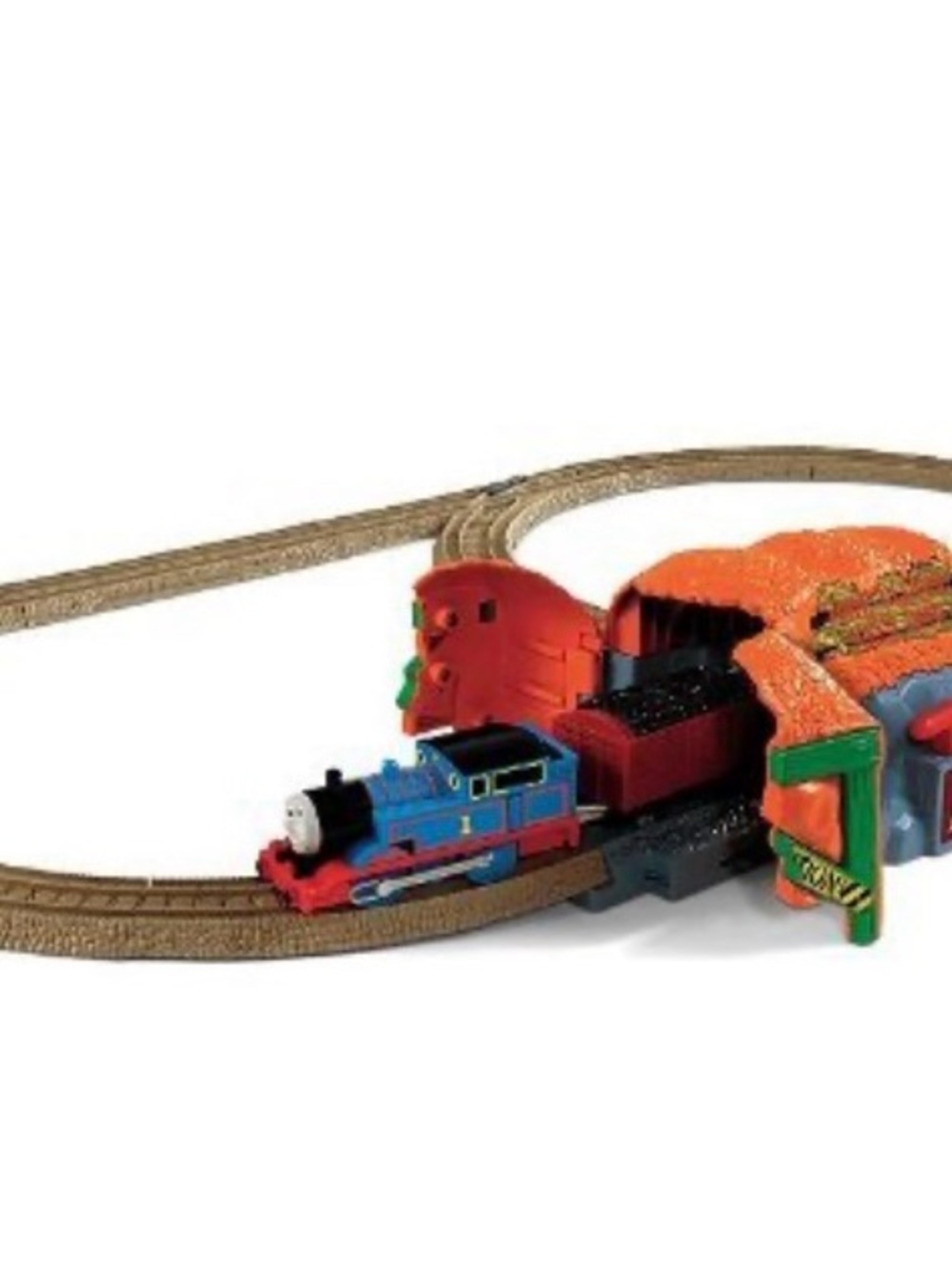 Thomas & Friends Motorized Bust Through mine Tunnel, complete set. Watch video